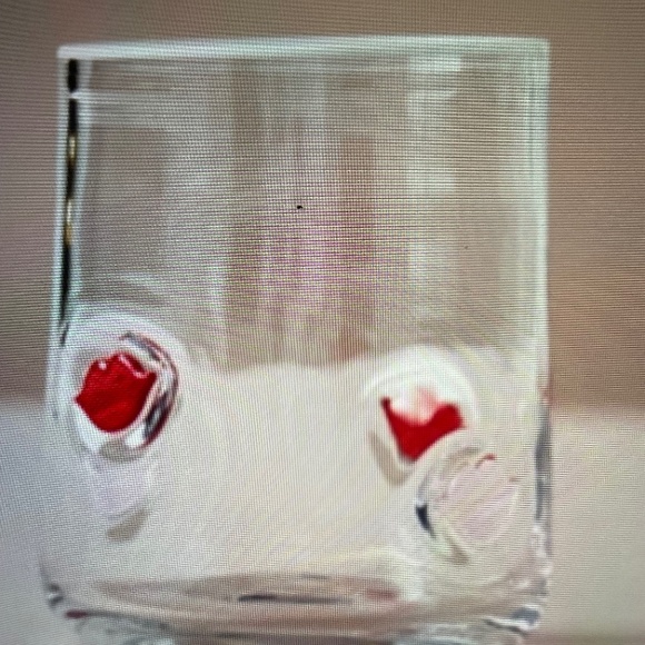 ❤️ ANTHROPOLOGIE LIPS ICON JUICE GLASS NEW - Picture 1 of 1